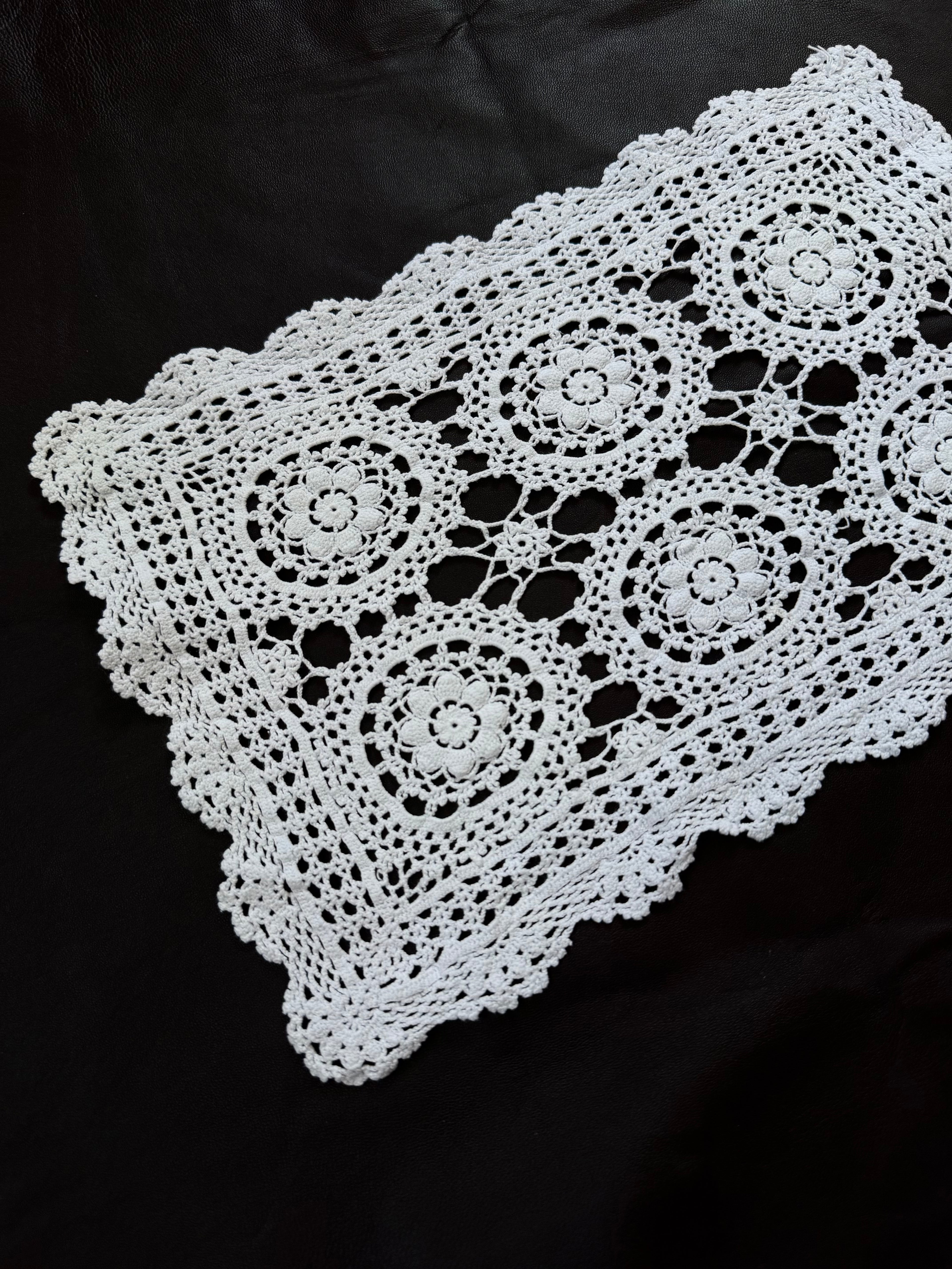 Vintage Crochet Lace Doily Placemat