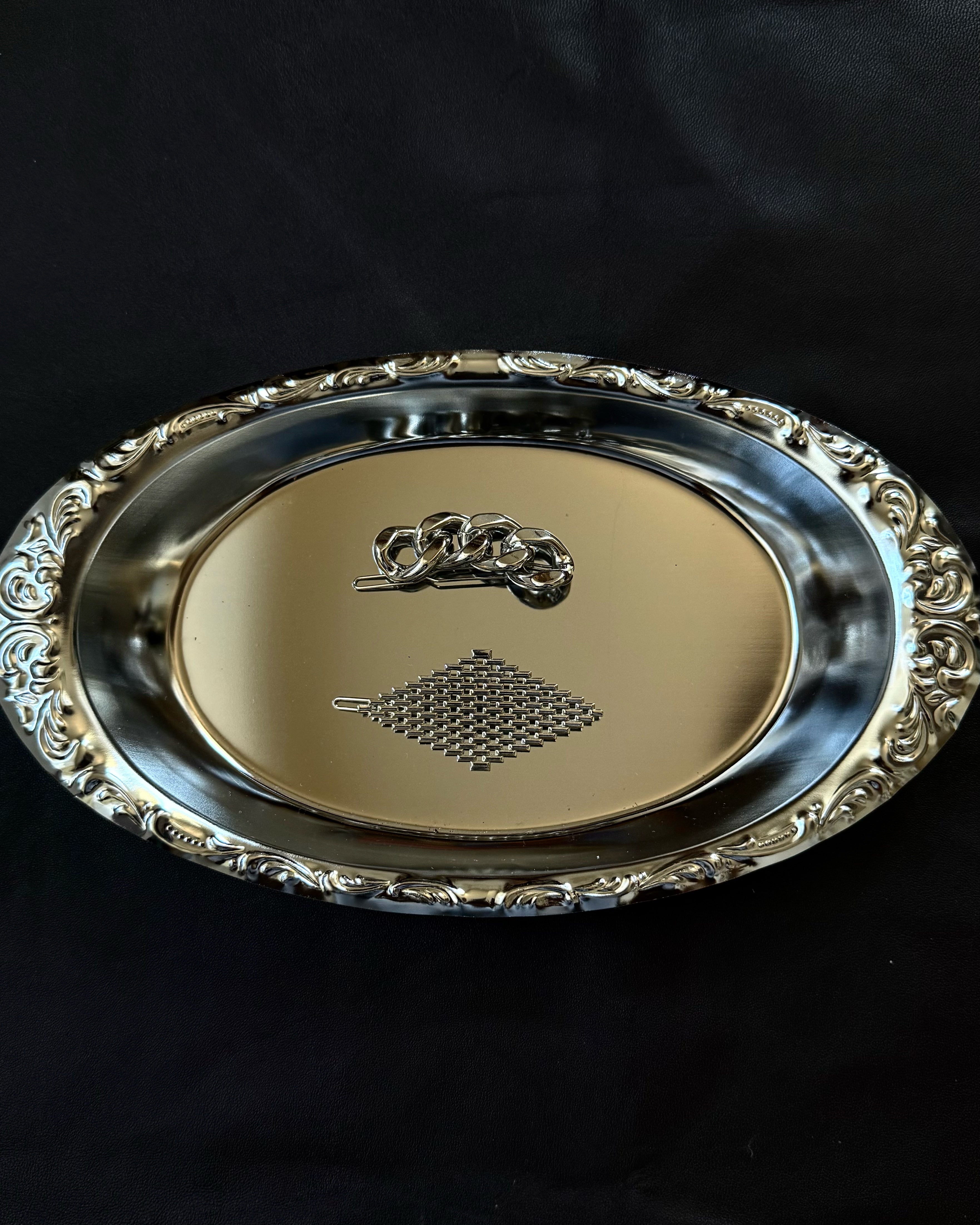 Vintage Silver Barrette/Hair Clips