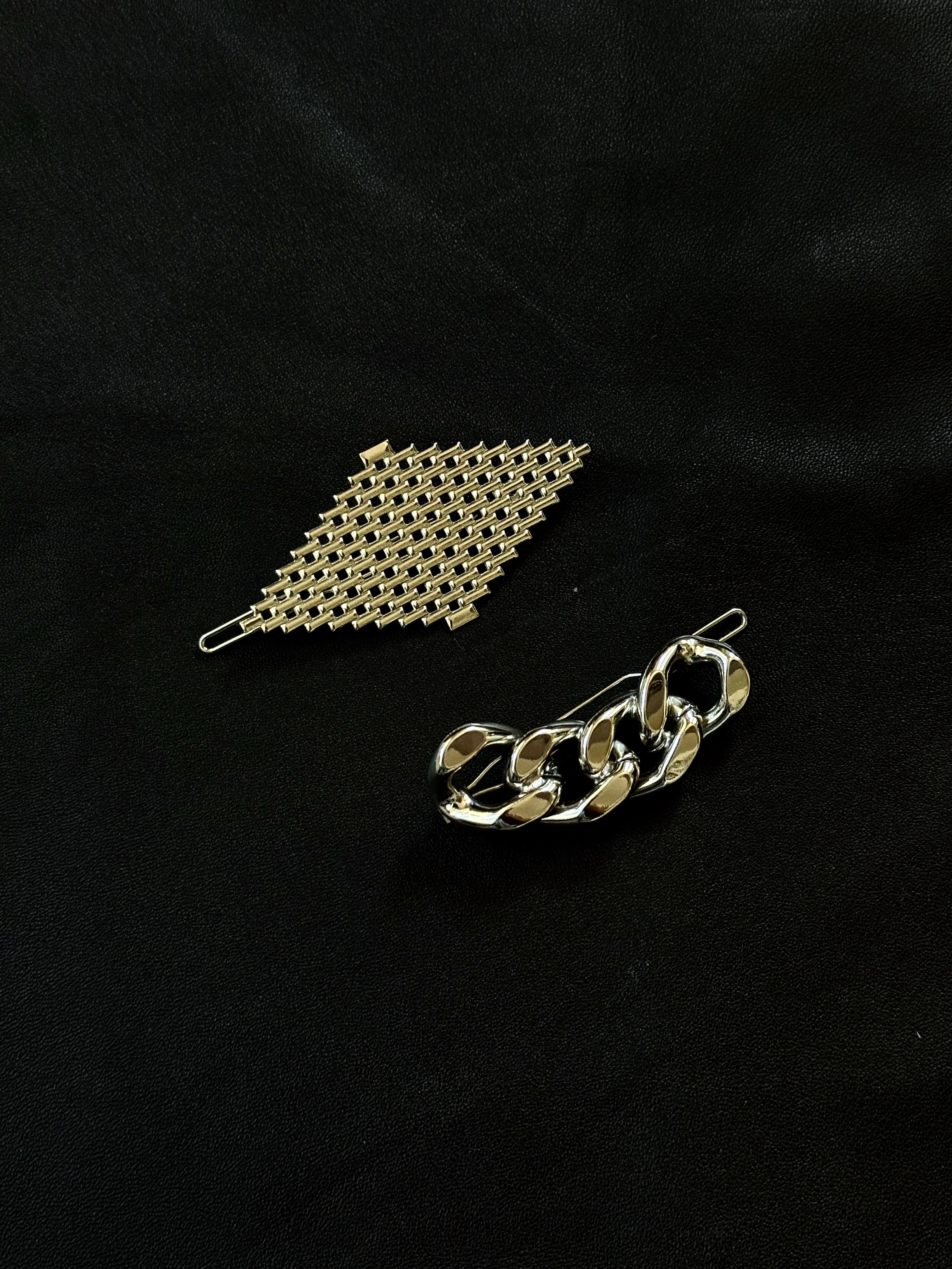 Vintage Silver Barrette/Hair Clips