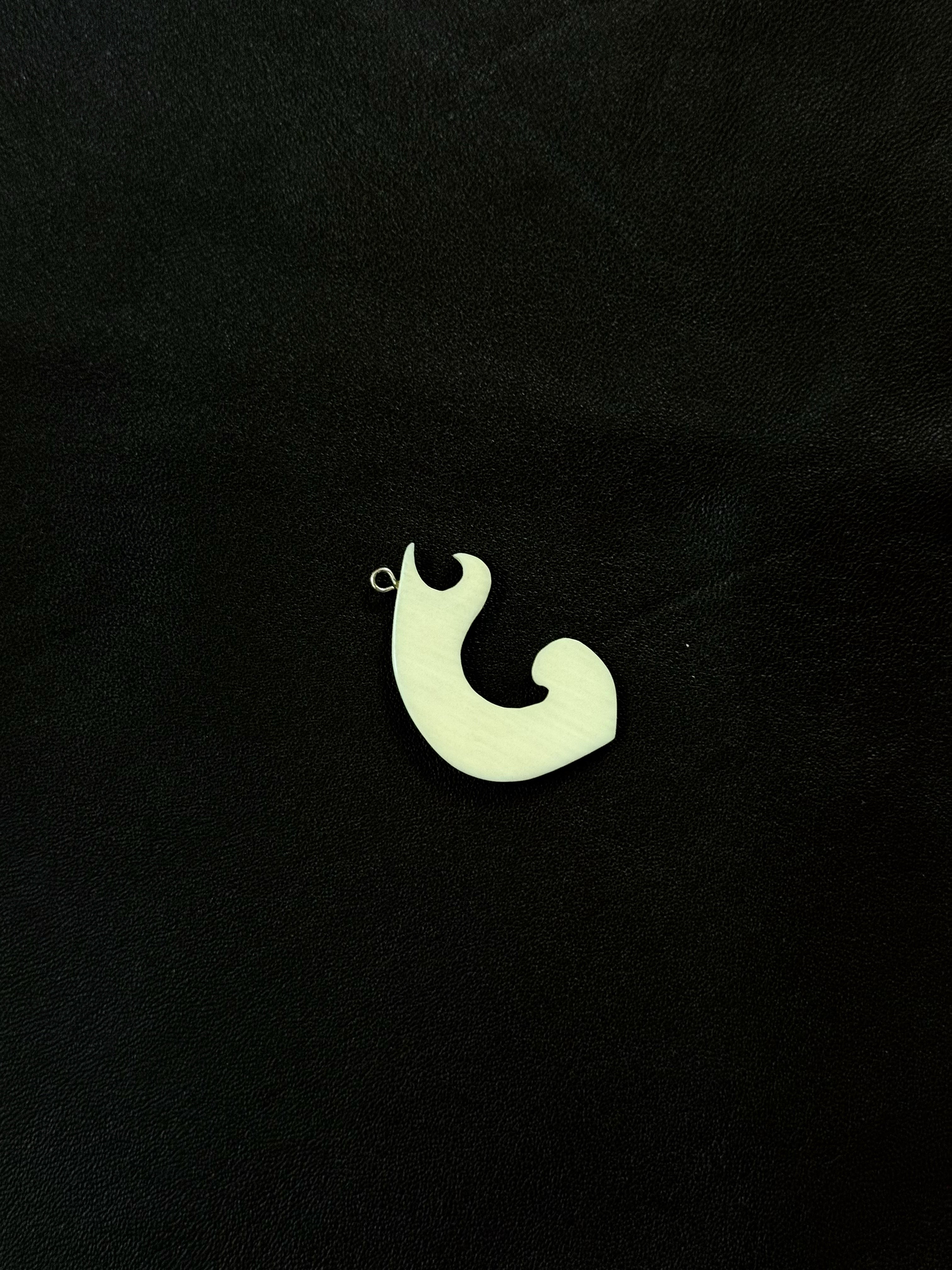 Natural Bone Hook Pendant