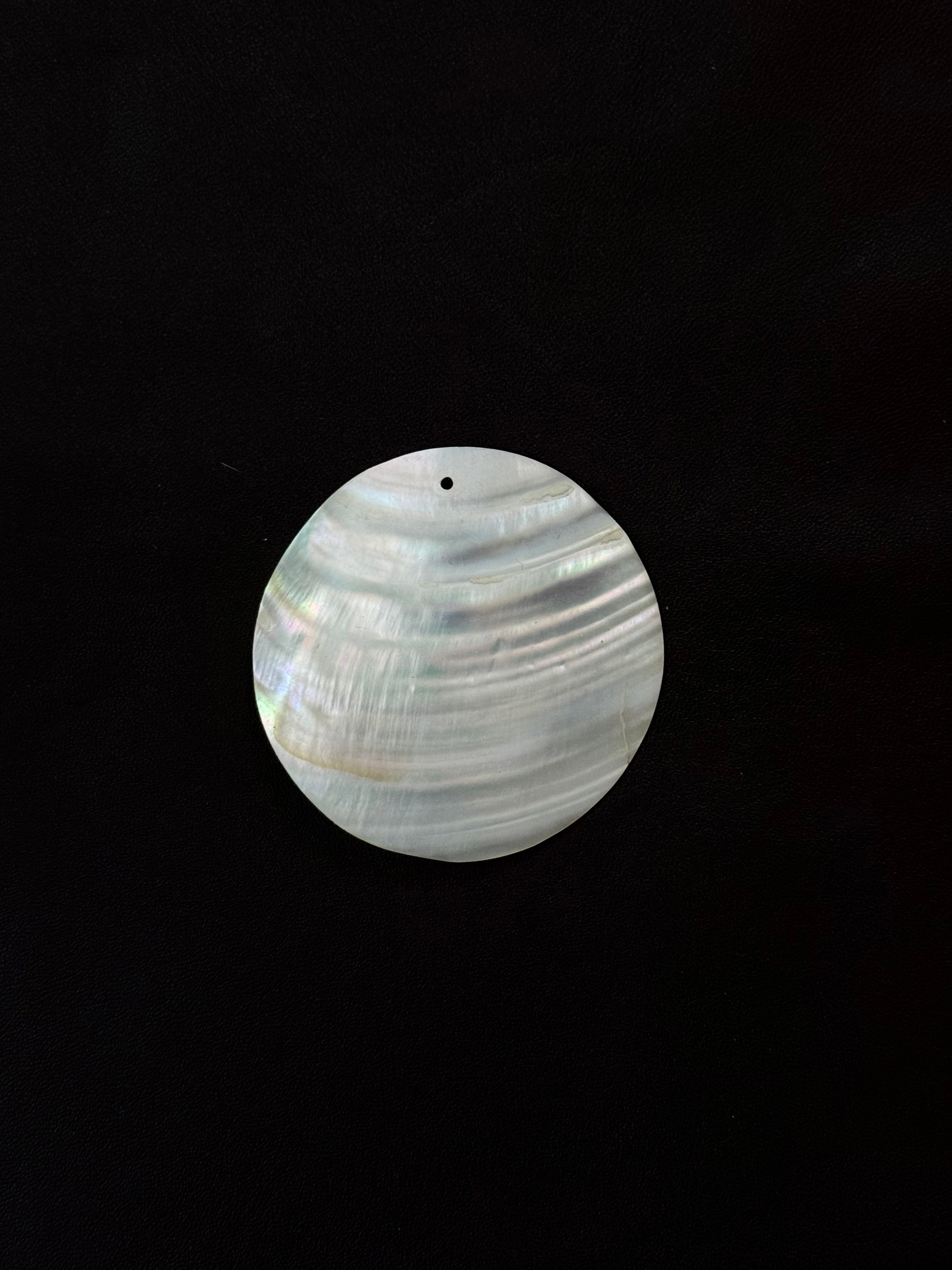 Mother-of-Pearl Shell Disc Charm