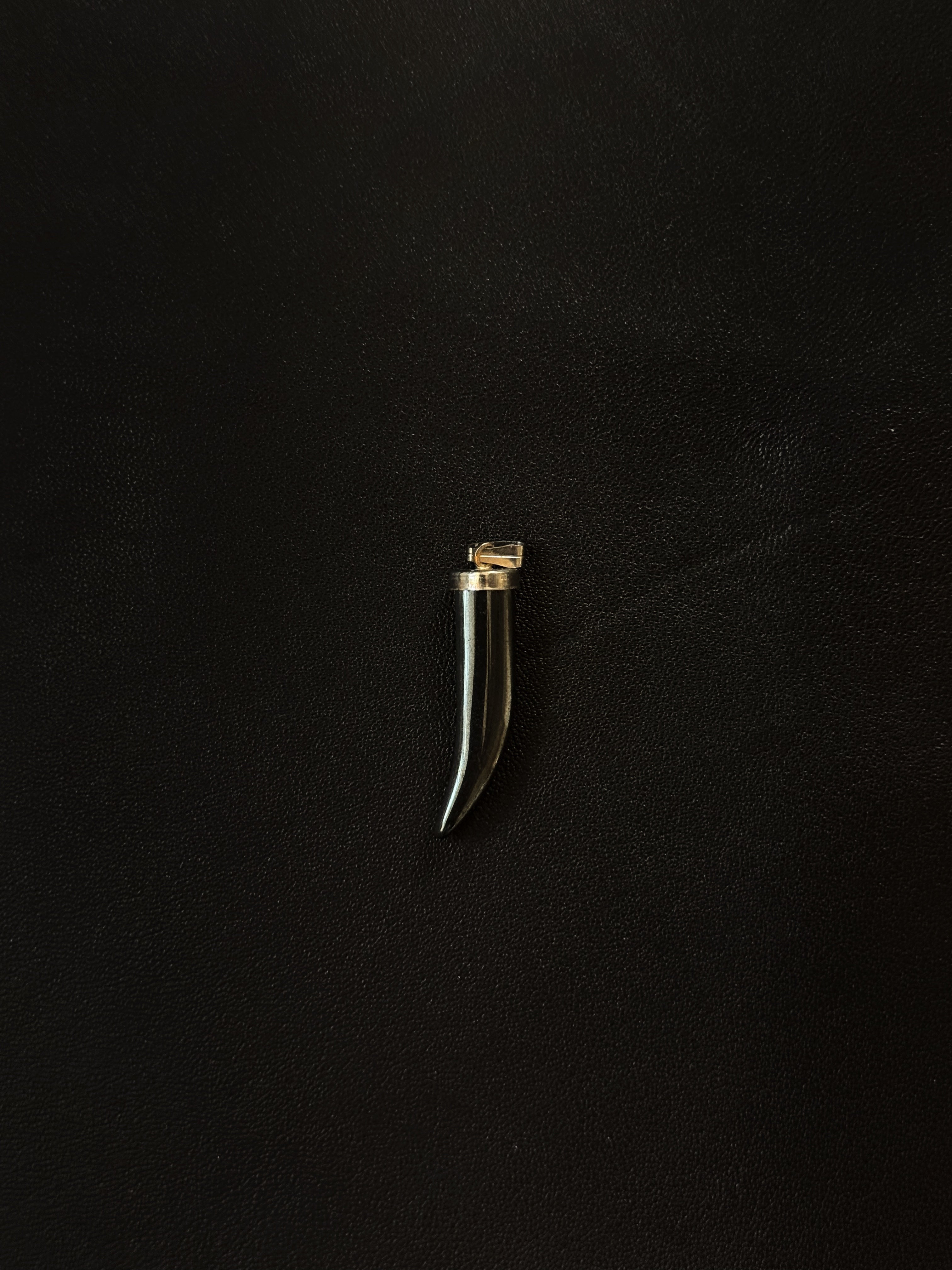 Glass Horn Tusk Pendant