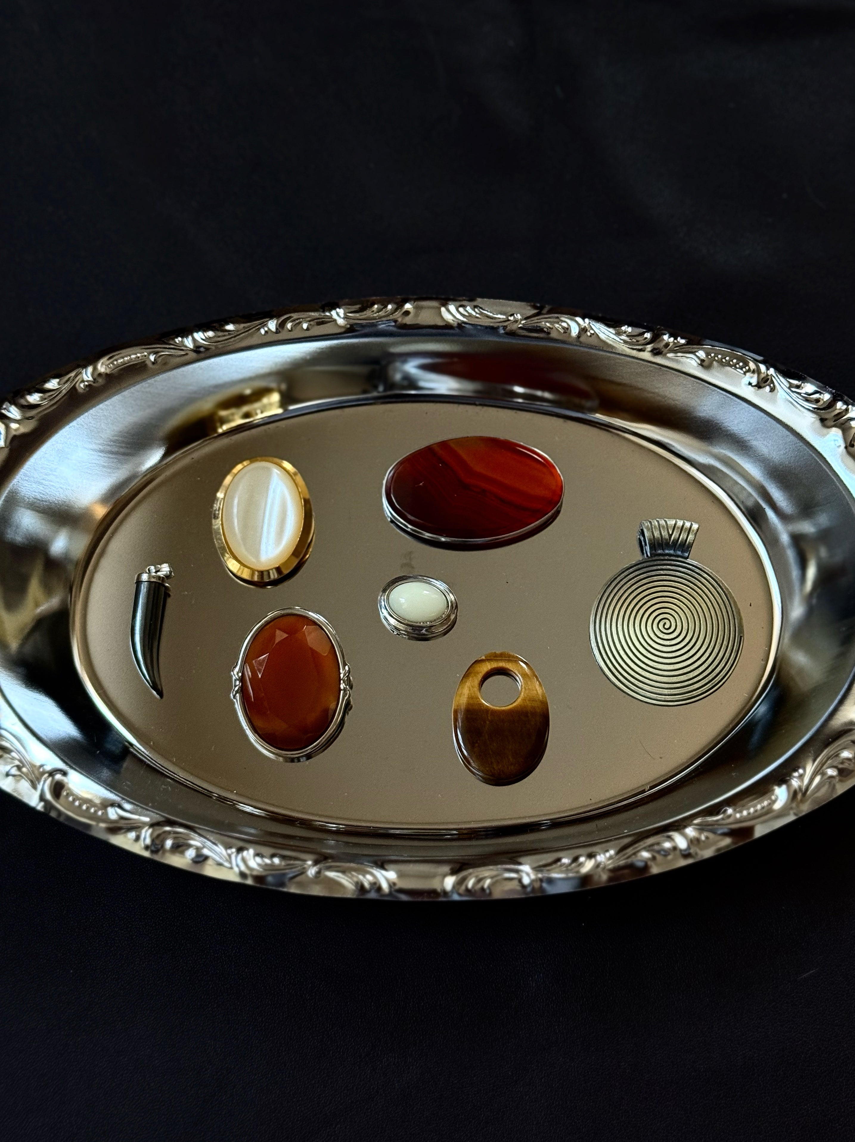 Glass Horn Tusk Pendant